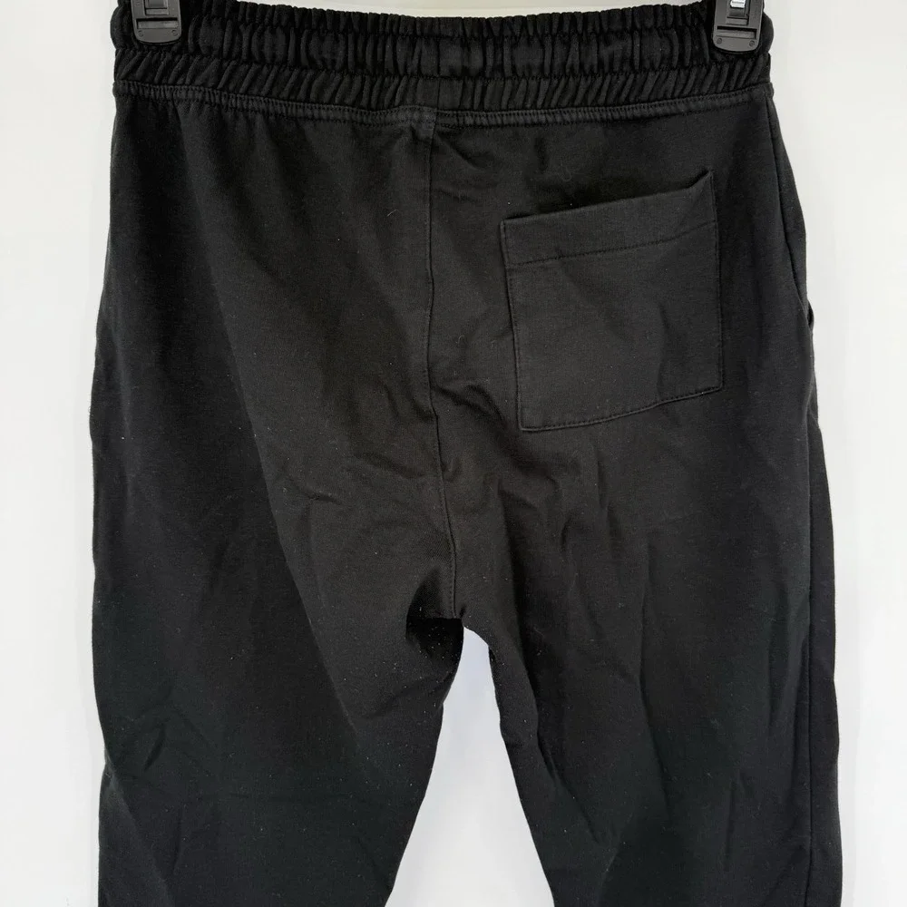 Obama Land Joggers Mens Small Black Graphic Skull Patch Fleece Sweatpants